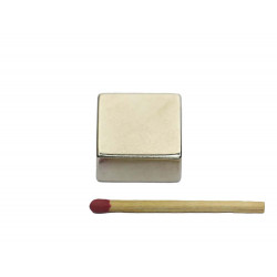 Ímã de neodímio bloco 25,4 x 25,4 x 12,7 mm - N42
